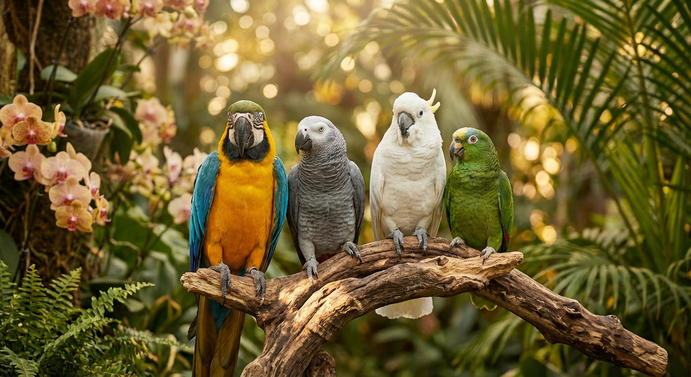 Legaalne ja kontrollitud Aafrika hallpapagoi Jako